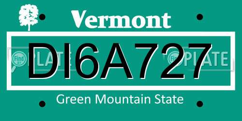 DI6A727 Vermont License Plate