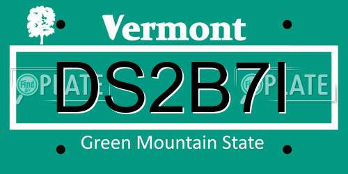 DS2B7I Vermont License Plate