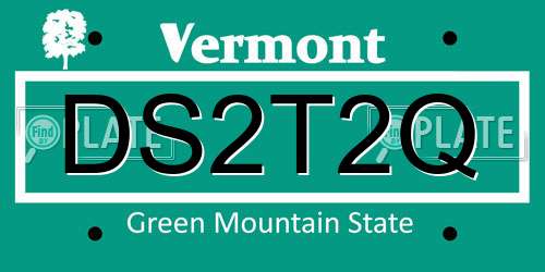 DS2T2Q Vermont License Plate