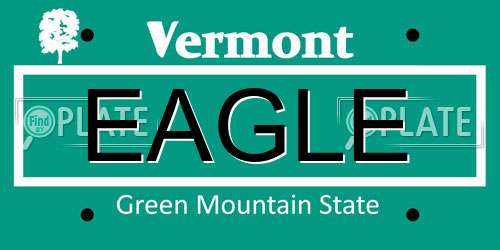 EAGLE Vermont License Plate