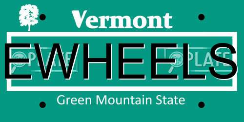 EWHEELS Vermont License Plate