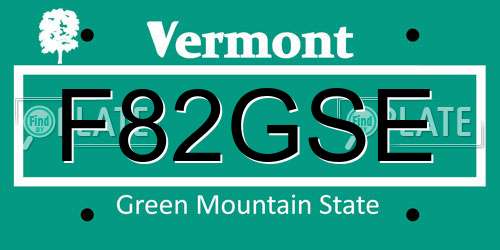 F82GSE Vermont License Plate
