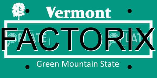 FACTORIX Vermont License Plate