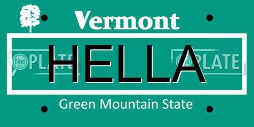 HELLA Vermont License Plate