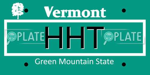 HHT Vermont License Plate