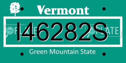 I46282S Vermont License Plate