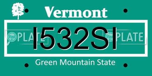I532SI Vermont License Plate