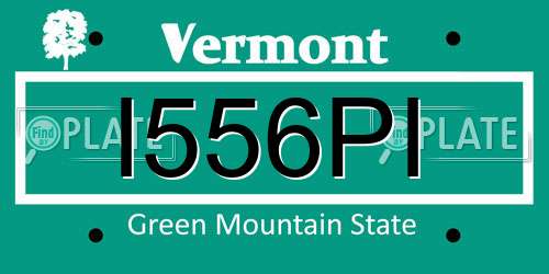 I556PI Vermont License Plate