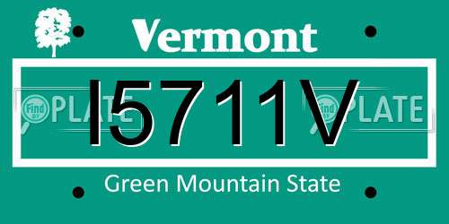 I5711V Vermont License Plate