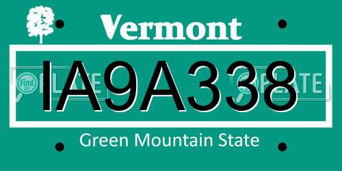 IA9A338 Vermont License Plate
