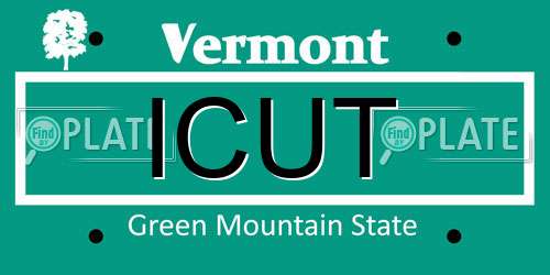 ICUT Vermont License Plate