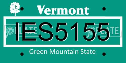 IES5155 Vermont License Plate