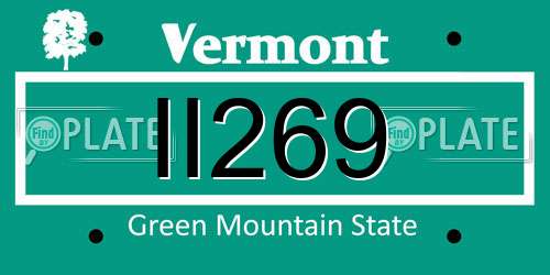 II269 Vermont License Plate