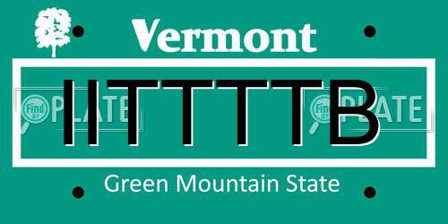 IITTTTB Vermont License Plate