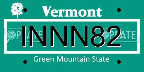 INNN82 Vermont License Plate