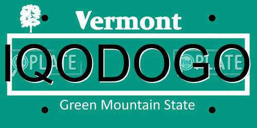 IQODOGO Vermont License Plate