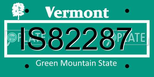 IS82287 Vermont License Plate