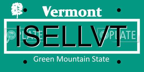 ISELLVT Vermont License Plate