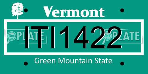 ITI1422 Vermont License Plate