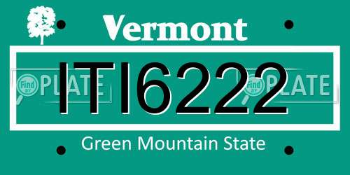 ITI6222 Vermont License Plate