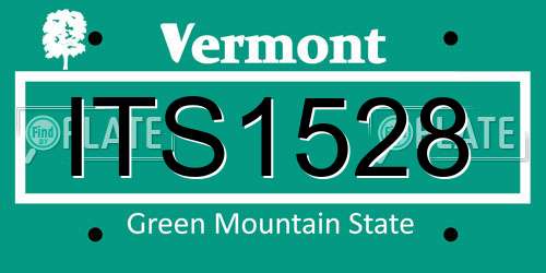 ITS1528 Vermont License Plate