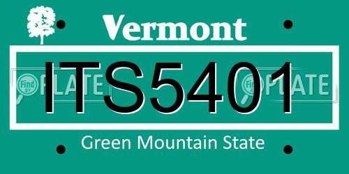 ITS5401 Vermont License Plate