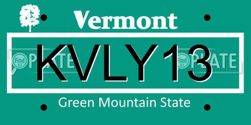 KVLY13 Vermont License Plate