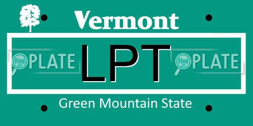 LPT Vermont License Plate