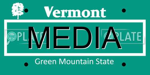 MEDIA Vermont License Plate