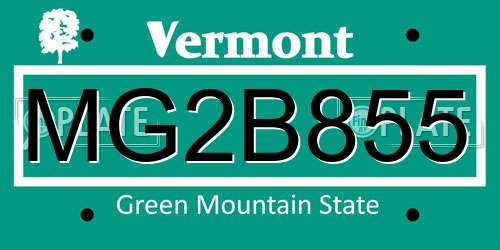 MG2B855 Vermont License Plate