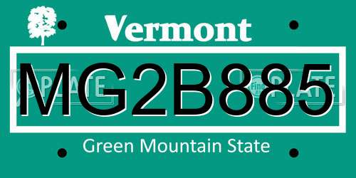 MG2B885 Vermont License Plate