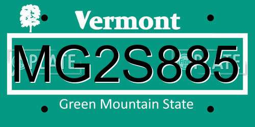 MG2S885 Vermont License Plate