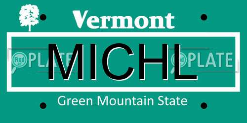 MICHL Vermont License Plate