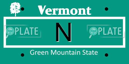 N Vermont License Plate