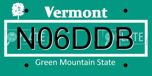 N06DDB Vermont License Plate