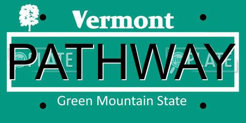 PATHWAY Vermont License Plate