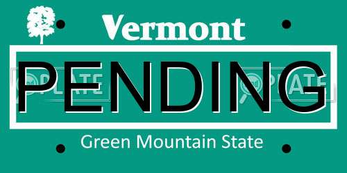 PENDING Vermont License Plate