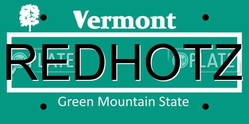 REDHOTZ Vermont License Plate