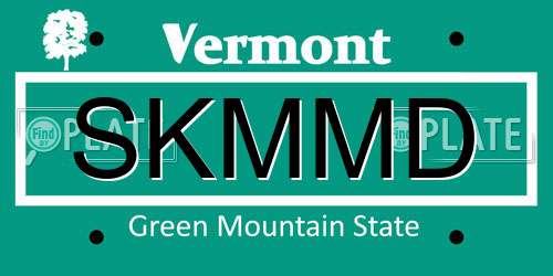 SKMMD Vermont License Plate