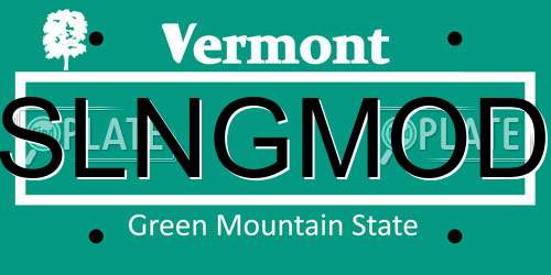 SLNGMOD Vermont License Plate