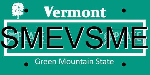 SMEVSME Vermont License Plate