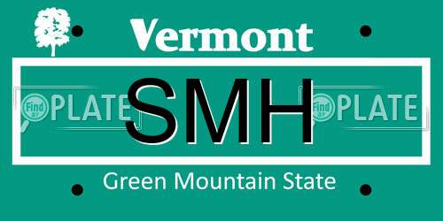 SMH Vermont License Plate