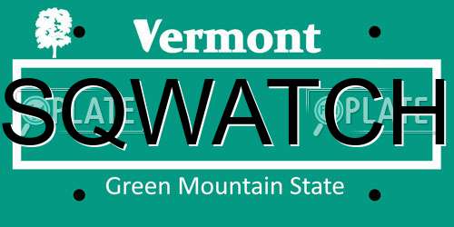 SQWATCH Vermont License Plate