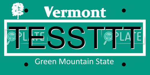 TESSTTT Vermont License Plate