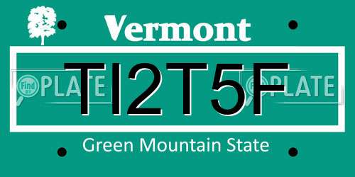 TI2T5F Vermont License Plate