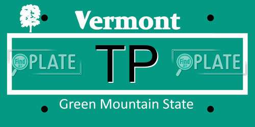 TP Vermont License Plate