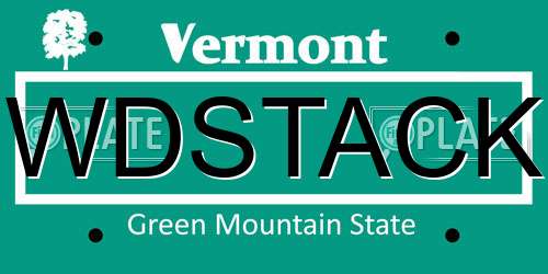 WDSTACK Vermont License Plate