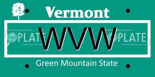 WVW Vermont License Plate