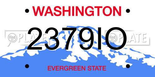 2379IO Washington License Plate