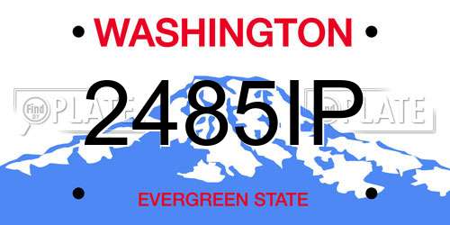 2485IP Washington License Plate